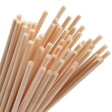60Pcs Wooden Dowel Rods 1/4 x 11.8 Inch Bamboo 1/4x12inch - 60pcs, 