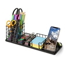 Desk Organizers And Accessories, Office Supplies Desk Organizer With Pen Holder,