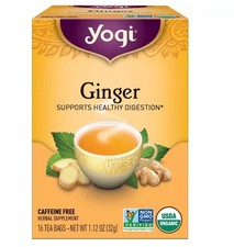 Yogi Tea - Ginger - Supports Healthy Digestion - 4 Pack, 64 Total Tea Bags