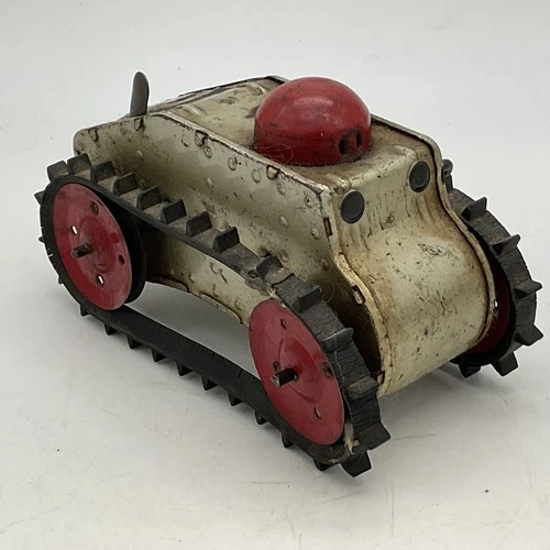 Vintage Marx Tin Litho Climbing Fighting Tank Wind Up Parts/Repair AS IS