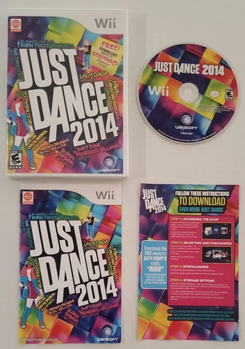 Nintendo Wii Just Dance 2014 CIB with Case, Instruction Booklet & Insert