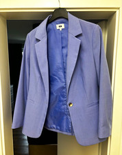 WE Damen Blazer Blau Gr. 40  Business kurz Re...
