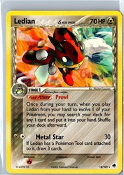 Ledian (Delta Species) 18/101 EX Dragon Frontiers Rare
