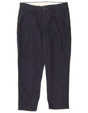 JOHN LEWIS Mens Relaxed Fit Chino Trousers W36 L29 Navy Blue Cotton BH04