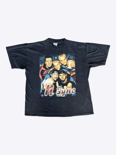 Black NSYNC Graphic T-Shirt Vintage vintage concert t-shirt, vintage, single stitch, B+ condition