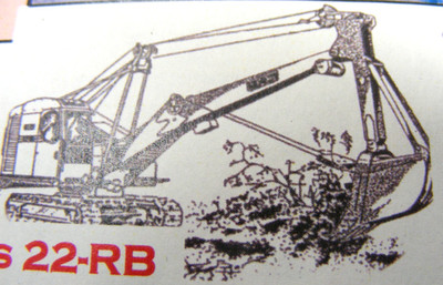 Bucyrus Erie #22RB .Backhoe Crane. Kit 1/76 (OO) By Langley Models
