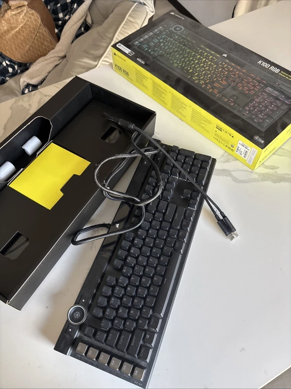 Corsair K100 RGB OPX Optical Mechanical Keyboard Black