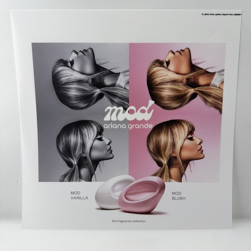 Ariana Grande MOD Vanilla & Blush Lightbox Display Insert 2025 Tower Graphic