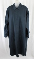Lee Mathews Workroom NWT Navy Blue Cotton Lon...