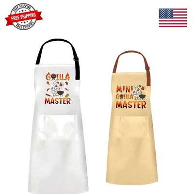 2 Pack Mommy and Me Aprons, Grill Adults Kids Matching Aprons with Pockets, K...