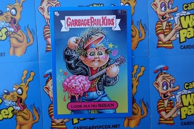 GARBAGE PAIL KIDS GPK x GREEN DAY BATTLE BLUE CARD # 31a LOOK MA NO BRAIN 37/99