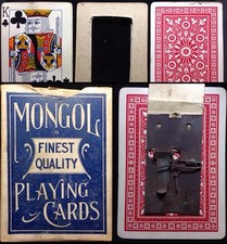 Historic Magic Trick Artifact Antique Playing Cards Mongol Devise Deck Scarce