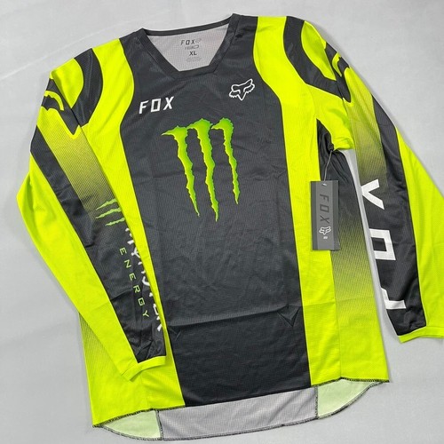 Fox Racing 180 Monster Energy Jersey Men XL Motocross Black Green