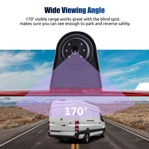 IR Backup Rear View Camera 7'' Monitor Brake Light HD For Mercedes Benz Sprinter - Picture 22 of 24