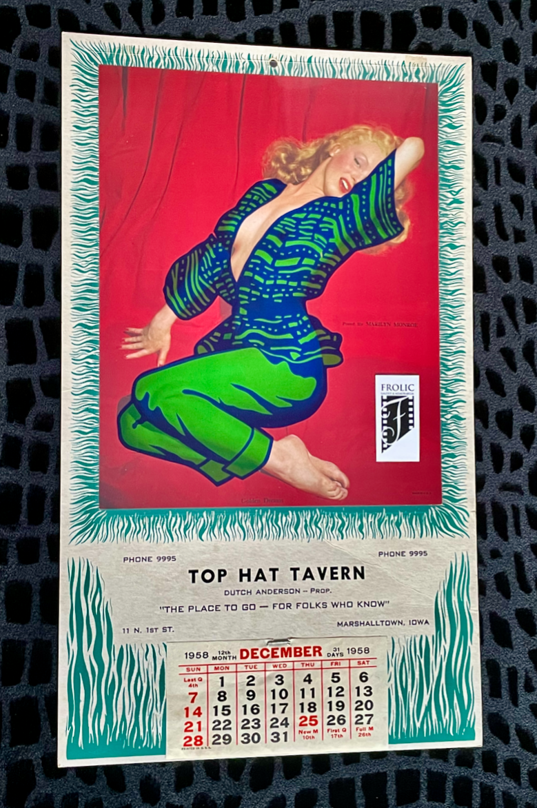 スウォッチ　la follejournee 2008 MARILYN MONROE 1958 Original Green Version Lift Up Calendar GOLDEN