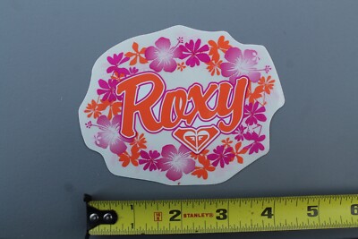 ROXY Orange Pink Flowers Girls Aloha Hawaii OG Surf RX1 Vintage Surfing STICKER