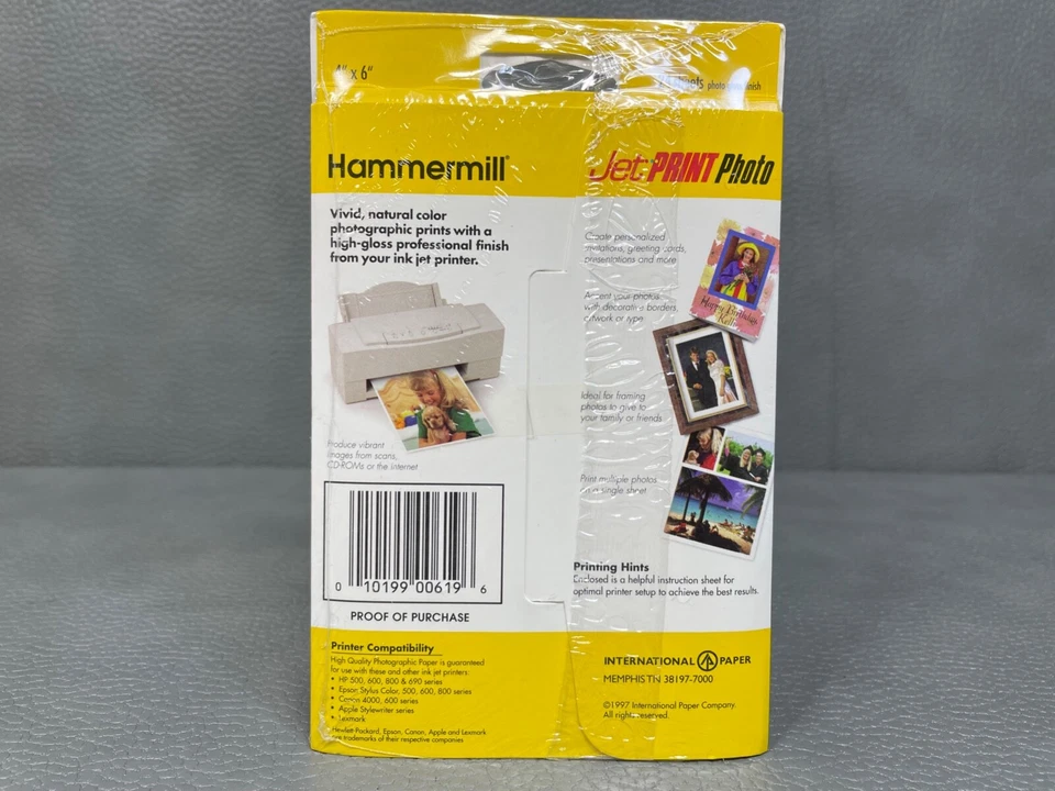 Lot of 4 New Sealed Hammermill Jet Print 4" X 6" Photo Ink Jet 96 Sheets Total - Image 3 of 4