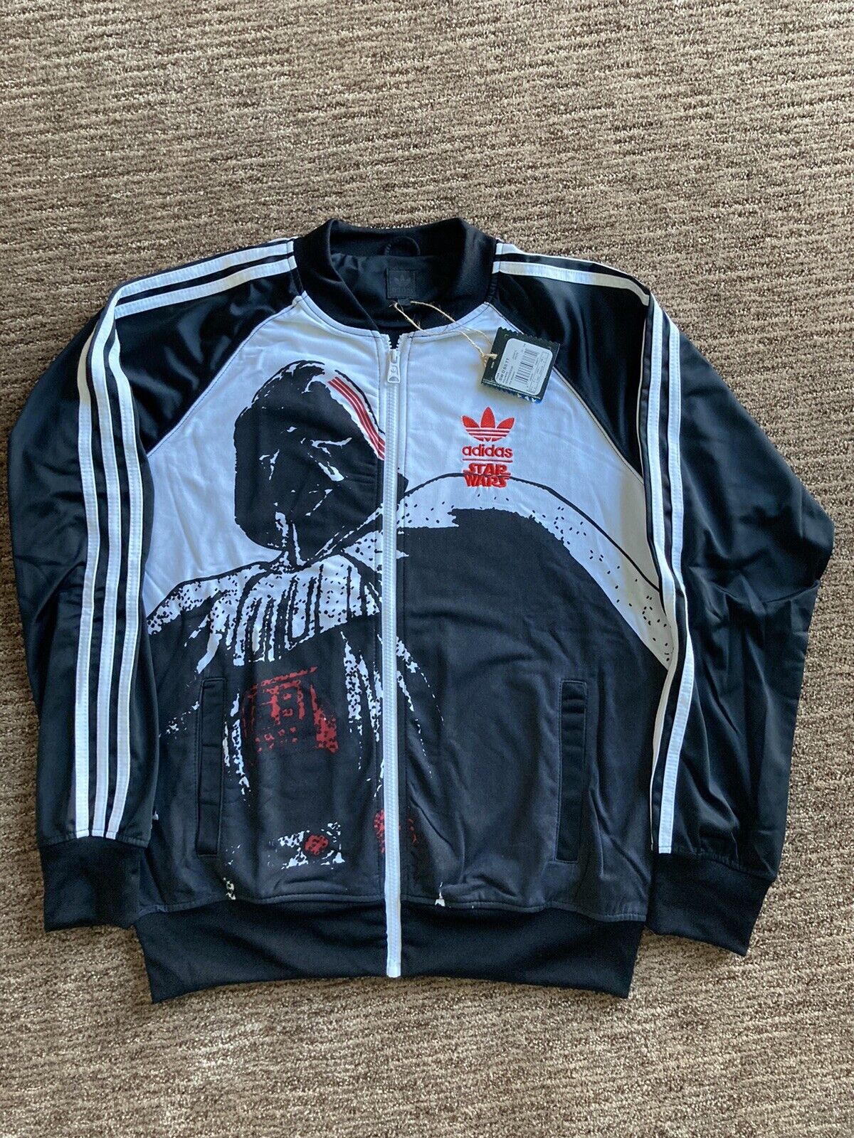 Adidas Originals Star Darth Vader Zip Up Track Jacket Size Large | eBay
