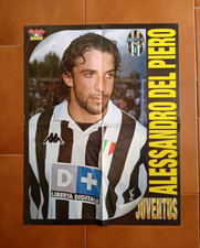 poster doube face Alessandro DEL PIERO Juve & Christian VIERI Lazio Calcio 2000