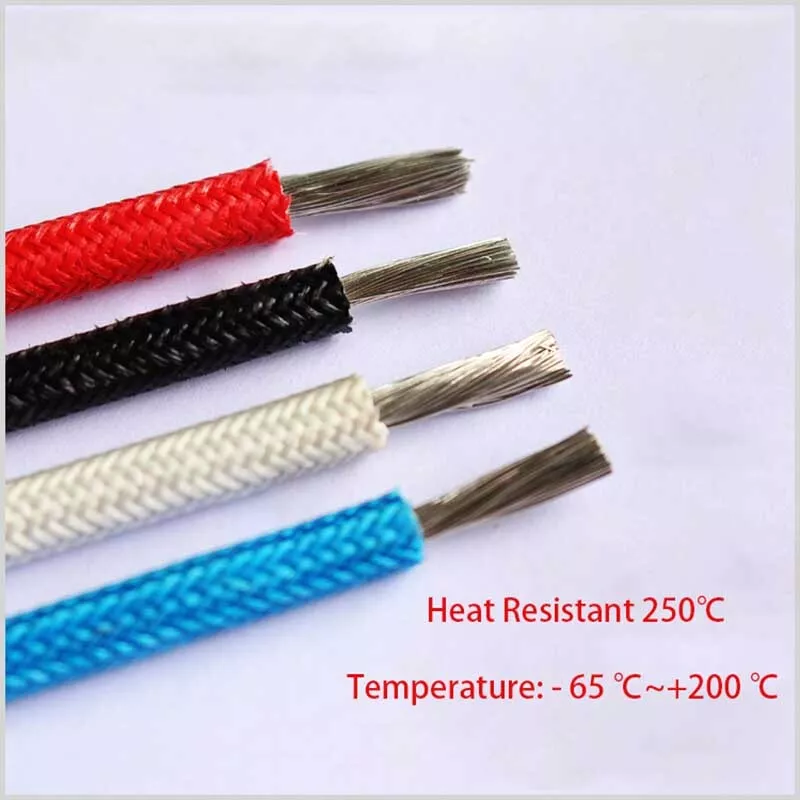 Heat Resistant 250℃ Fibreglass Cable 0.3mm ²~ 25mm ² High Temp