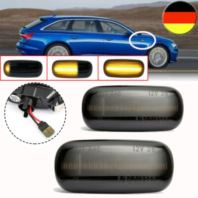 2xDynamische LED Seitenblinker Blinker Für AUDI A4 S4 B6 B7 A6 C5 TT A8 B7 C5