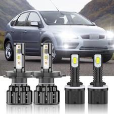 For Ford Focus 2000-2004 Combo 9003880 Led Headlight Hilo Fog Light Bulb 6000k