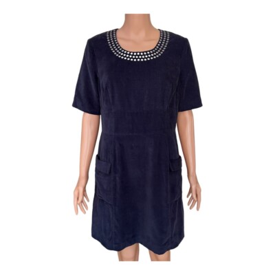 boden blue embroidered dress Boden Navy Size 2 Dress – Swap Boutique