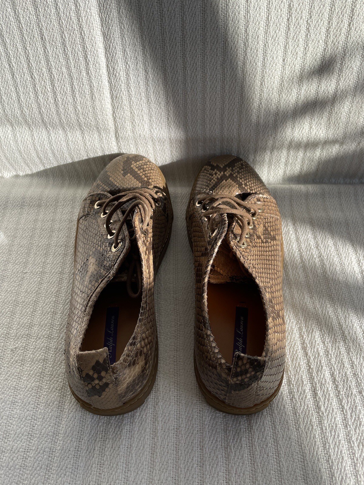 Ralph Lauren Collection - Taupe Python Sneakers 3… - image 4