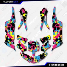 CMYK Distressed Camo Graphics kit fits Yamaha YXZ 1000R 2015-2018