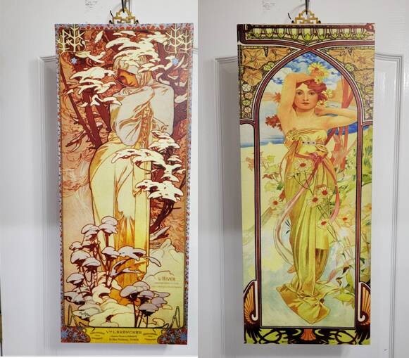 Alphonse Mucha アート作品 2点セット Alphonse Mucha Canvas Print 29