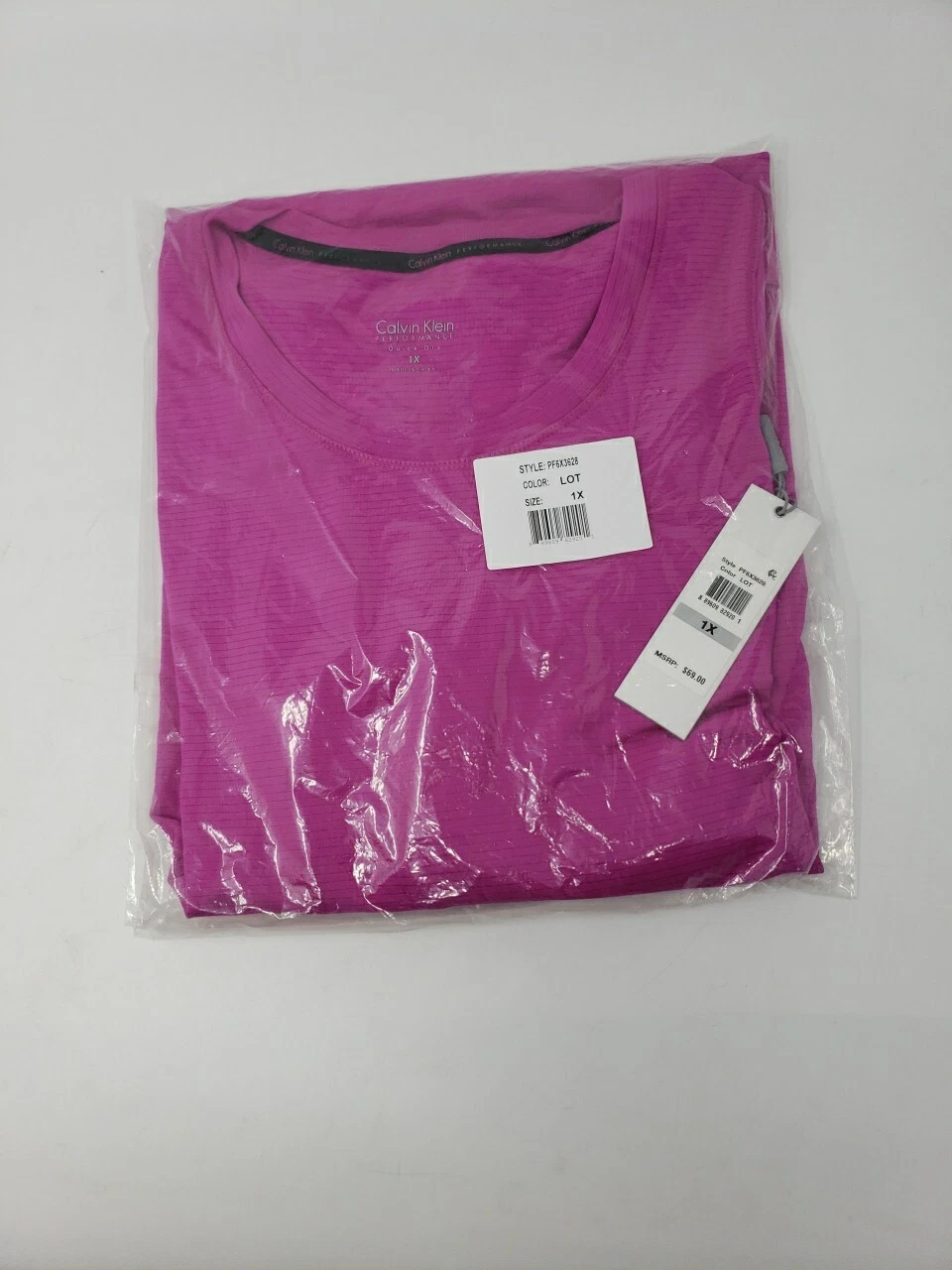 Calvin Klein Performance Women's Quick Dry Workout Top Size XL PF6X3628