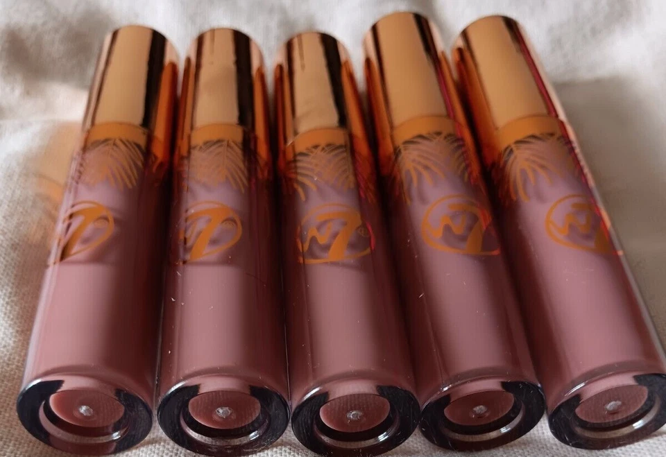 W7 Romantic Pink Lip Gloss Balm Lot Perfect Pout Gold Luxury .11 oz Cruelty Free - Image 3 of 4
