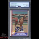 Nolan Ryan signed 1991 Pacific Trading Card PSA DNA Slab Baseball HOF Auto C4040