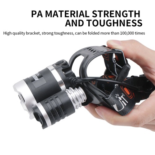 BORUiT UV 3 LED Headlamp Head Torch 395nm Light Flashlight Hunting Cycling Lamp - Picture 12 of 12