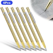 6pcs Tungsten Carbide Scribe Pen Engraving Marker Tool for Metal Glass Jewelry