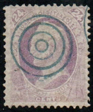 MALACK 153 F-VF, clear target cancel, very neat! v1245