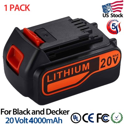 20V Max Matrix Lithium Battery For Black + Decker LBXR20 LBX20 LB2X4020 LB2X3020