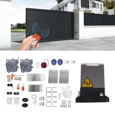 2500lbs Electric Automatic Sliding Gate Opener Motor Keypad+2 Remote Control