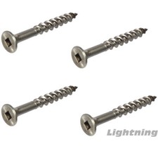 Decking Screws 316 Stainless Steel Square Drive Head Wood #8 x 2-1/2" Qty 250