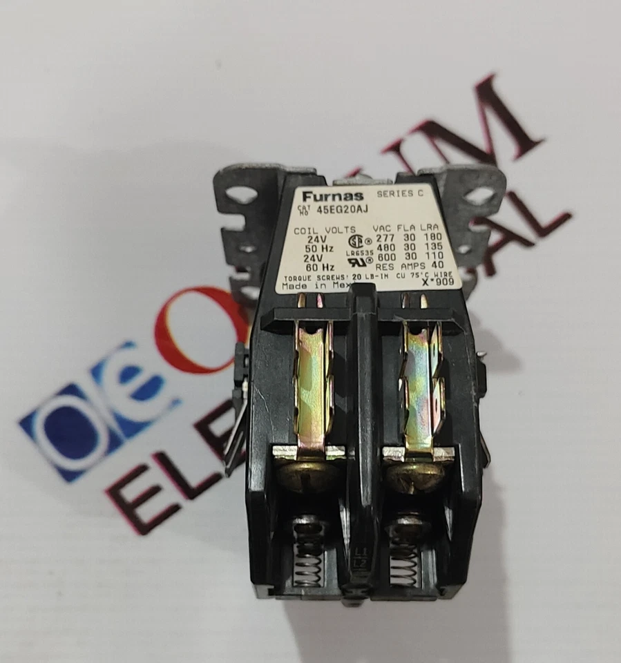 FURNAS 45EG20AJ MAGNETIC CONTACTOR 20A 2POLE VOLTAGE 24VAC FREE FAST SHIPPING - Image 4 of 4