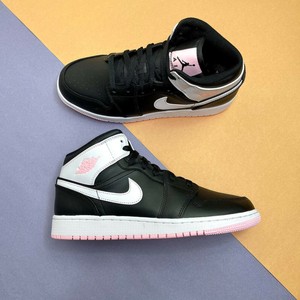 Nike Air Jordan 1 Mid GS Arctic Pink Black UK 3.5 EU 36 US4Y 555112 061 |  eBay