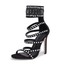 thumbnail 5 - New Women's Peep Toe High Heels Gladiator Sandalias Rhinestone Crystal Shoes