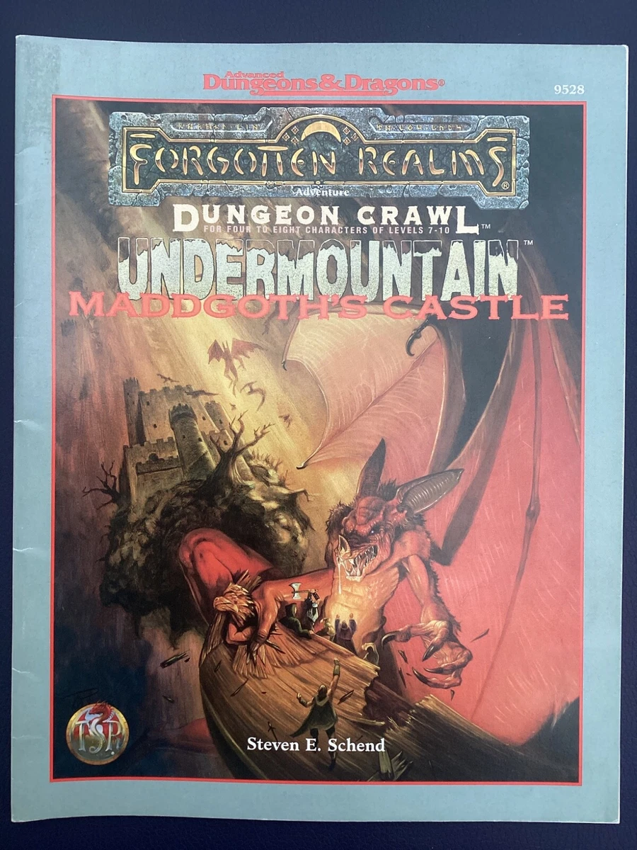 Advanced Dungeons & Dragons - Forgotten - Undermountain Maddgoth‘s Castle - AD&D