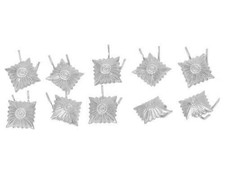 WW2 German army Silver rank pips - repro