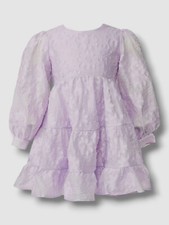  110 Bardot Junior Kids Girl's Purple Floral Daisy Crewneck Mini Dress Size US14
