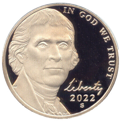   2022-S JEFFERSON DEEP CAMEO GEM PROOF NICKEL   ***FAST   SHIPPING!***    