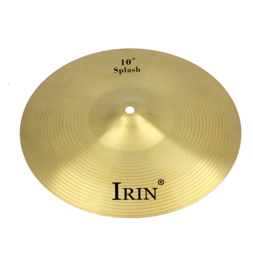10" Brass Alloy Crash Ride Hi-Hat Cymbal for Drum Set E7W8 - Picture 1 of 6