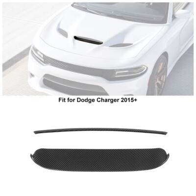 Hood Center Air Vent Scoop Cover Trim For Dodge Charger 15+ SRT GT Scat Pack R/T