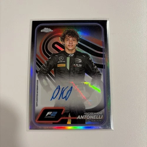 2024 Topps Chrome Formula 1 - Autographs #CAC-ANT Andrea Kimi Antonelli (AU)