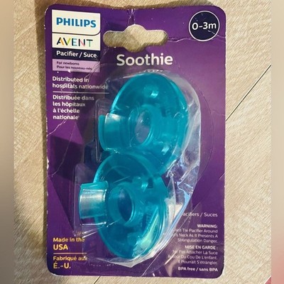 Philips Avent Baby Pacifier Soothie 2 Pack Hospitals Nationwide 0-3 Months new